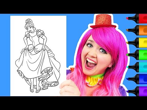 Coloring Cinderella Glass Slippers