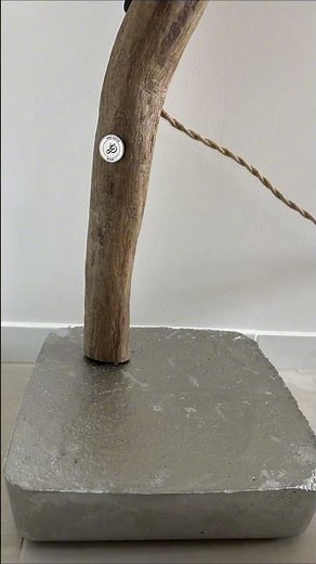 Crafting an exceptional driftwood floor lamp – the final result is magnificent! #handmade