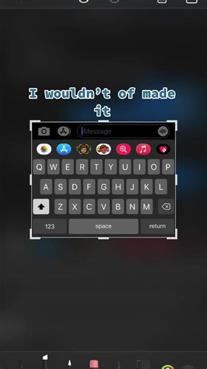 Virtual Keyboard Message Typing Display