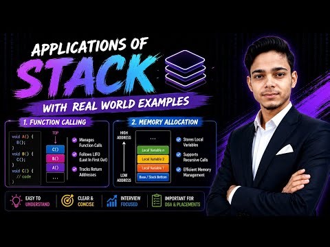 Applications of Stack In Data Structure | Stack Applications In DSA | Data Structure Using C