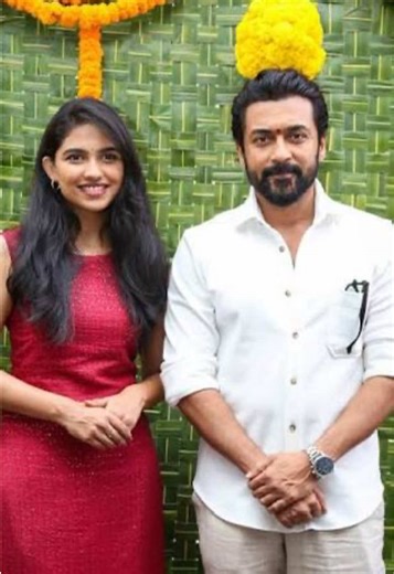 @actorsuriya x @mamitha_baiju pair 😭😍 Follow and support @badasss_kontent.uhh ❤️ #ThalapathyVijay #VoteForWhistle #CSK #tamillovebgm #Badasss_kontent_uhh