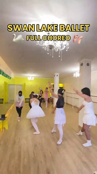 Swan Lake Ballet Full Choreo💛🦢 || Whatsapp: 62 878-8888-9941 || #themedclass #balletclass #balletchoreo