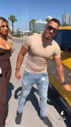 Ils ont transformé une Lamborghini en véhicule militaire à Dubaï… 😳 #dubai #influencers