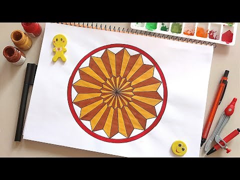 Creating Mind Blowing Geometric Patterns by Hand | Easy Geometric Drawing for Beginners | @learnart