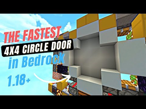 [Tutorial] The Fastest 4x4 Circle door in Minecraft Bedrock Edition 1.18