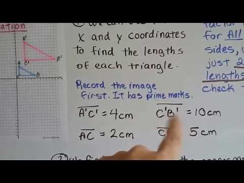 Grade 8 Math #10.1c, Dilations - Find the Scale factor
