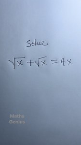Finding solutions to a radical equation | Mathematics Genius