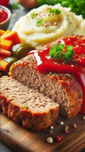 Meatloaf With Ground Turkey - Homemade Turkey Meatloaf ~ Easy Healthy Meatloaf Recipe #shorts
