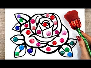 How to Paint Easy ROSE 🌹｜Simple Acrylic Painting Tutorial for Beginners