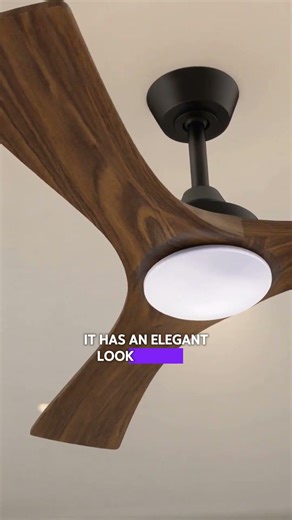 Modern 52" Wooden Ceiling Fan with LED Light – Quiet & Energy Saving