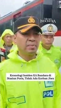 Kronologi Insiden KA Bandara di Stasiun Poris