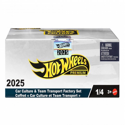 Hot Wheels Car Culture & Team Transport Factory Collector Set (18 Toy Vehicles, Styles May Vary)