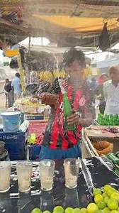Fast Indian Bartender Makes Fresh Nuclear Soda