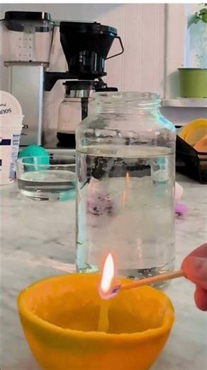 DIY Candle from an Orange | Low Tox Candle Option