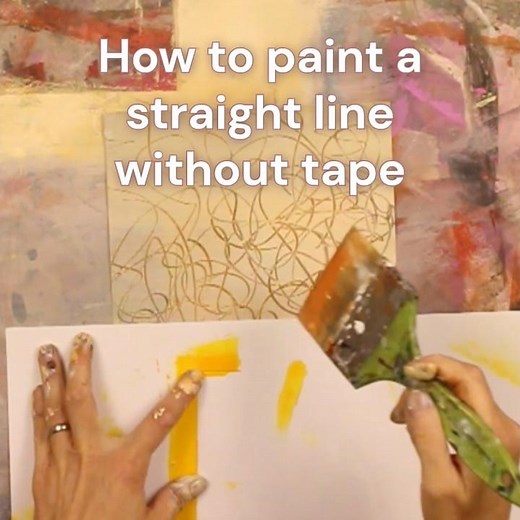 How to PAINT STRAIGHT LINES without Tape