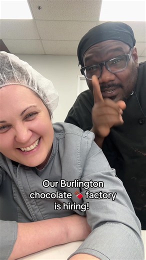 Our Burlington chocolate 🍫 factory is hiring! If you want to vibe with us, send us an email. Let’s connect and chat about you possibly working along side us here in Burlington Ontario #chocolate #hiring #burlington #letyourtastebudstravel #chocolatefactory