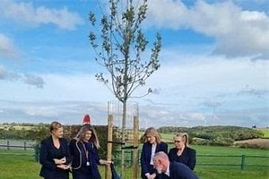 A new Covid memorial has been unveiled on a memory tree in a Rotherham park