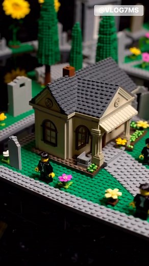 A Funeral Home Lego Set 😱 #lego #funeralhome #funeraldirector #funeral #mortician | VLOG7MS