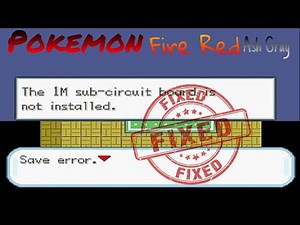 How to Fix Save Error in Visual Boy Advance Ash Gray, Fire Red (1M sub circuit board error )