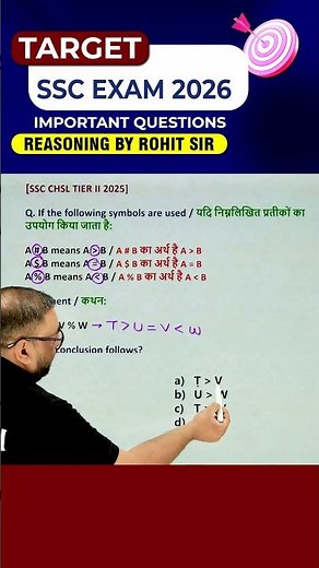 🔥 INEQUALITY TRICKS | SSC EXAMS 2026 | REASONING BY ROHIT SIR #ssc #ssccgl #radianmensa