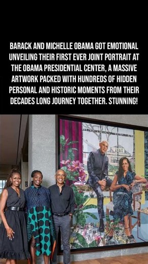 Barack and Michelle Obama's New Joint Portrait Leaves Them SPEECHLESS 😭🎨👀