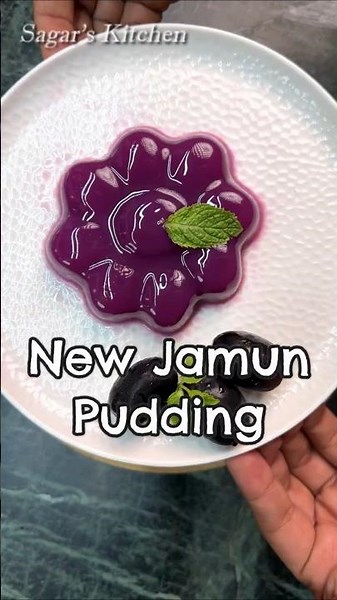 New Jamun Pudding Super Jiggly Jiggly #Pudding #Recipe #Shorts