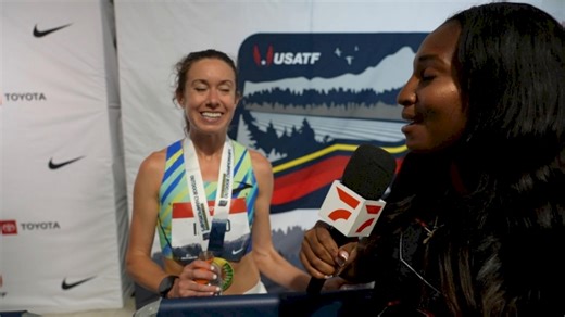 Emily Infield After Incredible First Place Finish In USATF Championships 10K