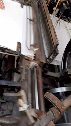 We will have 2 looms working in the museum on Sunday 12th October. This loom is one of about 1200 looms that were in the weaving shed here. | Bancroft Mill Engine Museum