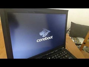 thinkpad t400 coreboot SeaVGABIOS seabios booting debian linux and windows 10