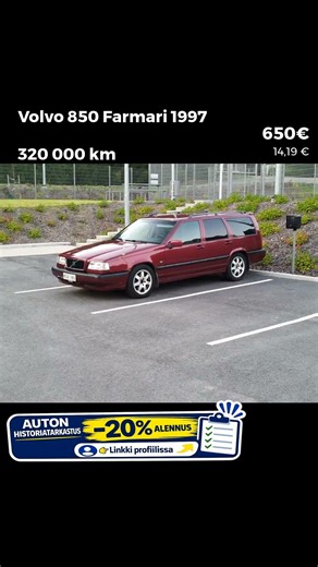 🔴 Volvo 850 Farmari 1997 | 320 000 km | Tuusula 🔴