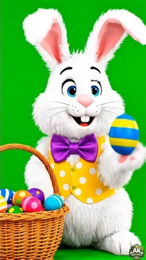 Easter bunny Green screen video | Bunny eggs Green screen background #eastereggs