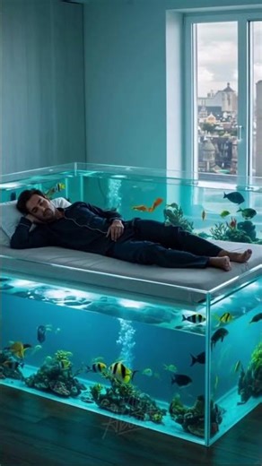 Would You Sleep On An Aquarium Bed? Mind-Blowing Home Decor!