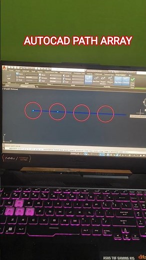 autocad path array • how to use path array in autocad #array #autocad #path #pathaarray