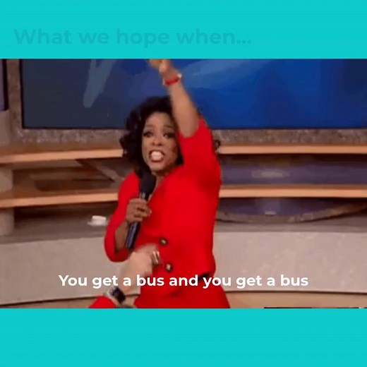 The Federal Transit Administration (FTA) recently awarded DRPT $8.6 million to purchase 78 vehicles for 11 transit agencies across the Commonwealth 🚍 Shout out to the DRPT Planning Team for their hard work on this and to Oprah for saying more with two gifs than we could say with 280 characters. | Virginia Department of Rail and Public Transportation