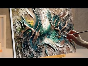 TEXTURED ABSTRACT Art / ACRYLIC Painting / Step by Step Tutorial / Beginners Techniques