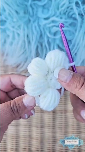 🤩 Puff Stitch Daisy: Your Next Favorite Project! #crochet