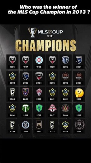 Who won the MLS Cup in 2013 ?