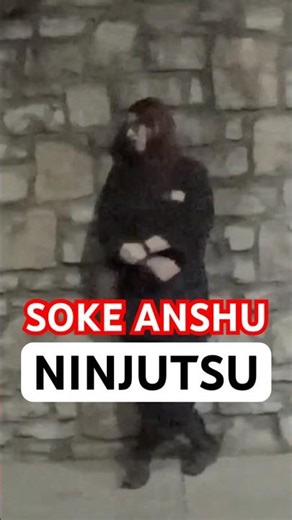 NINJUTSU Stealth Training with SOKE ANSHU 🥷🏻 #Shorts #Ninja #Ninjutsu #MartialArts