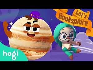 Boom boom Jupiter | Planet Exploration Song & Cartoon | Let's Booksplore with Hogi | Learn with Hogi