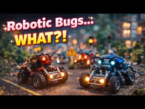 Mechanical Insects That Drive Themselves 🐜✨ – Surreal Miniature World