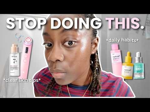 how to ACTUALLY get clear skin | skincare routine + daily habits