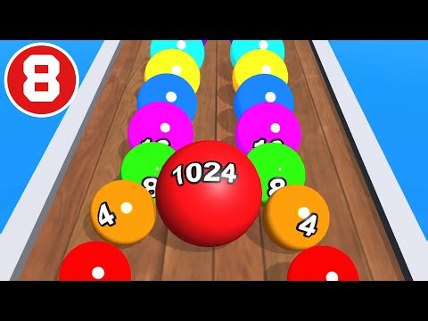 2048 Colors Ball Run 💸🎱❤️ All Levels Gameplay Walkthrough Android, iOS (Episode 08)