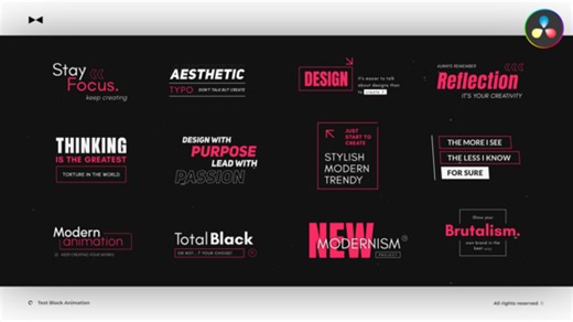 Text Block Animation \ DR