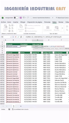 EXCEL: Como calcular sumas Condicionales con 2 o más criterios con la Función Sumar.si.conjunto. Un super tip de Excel 📊😎 | Excel Expertos