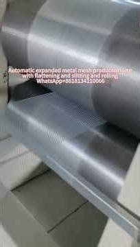 High speed max 550 strokes per min Expanded metal mesh coil lath machine with slitting and rolling