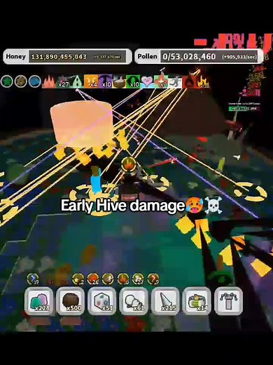Estimate damage, 500k / minute☠️ Probably less than an hour🤷 #CapCut #bss #beeswarmsimulator #roblox #robloxfyp