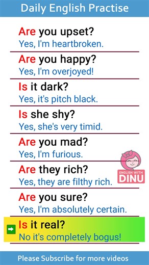 🗣️ Daily English Conversation Practice – Improve Fluency Fast Boost your English speaking skills with short, practical daily conversations. These lessons help you learn real-life phrases, improve pronunciation, and speak more naturally. Perfect for beginners and anyone who wants to improve fluency quickly! ✔️ Simple daily dialogs ✔️ Useful vocabulary ✔️ Real-life speaking practice ✔️ Fast and effective learning Practice with us and drop your sentences in the comments! 👇 #DailyEnglish #EnglishC