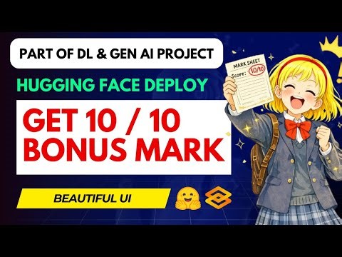 Deploy Model to Hugging Face ( 2 min ) using Gradio : Dl Gen Ai Project