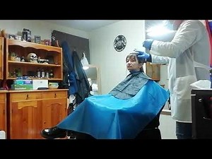 Barbershop girl waxing and face shave ✂️💈