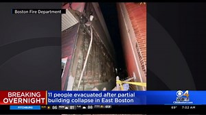 11 people evacuated after partial building collapse in East Boston